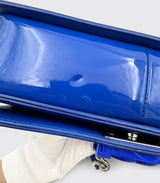 Chanel Old Medium Boy Bag Royal Blue Patent Leather