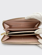 Louis Vuitton Cream White Vernis Zippy Wallet